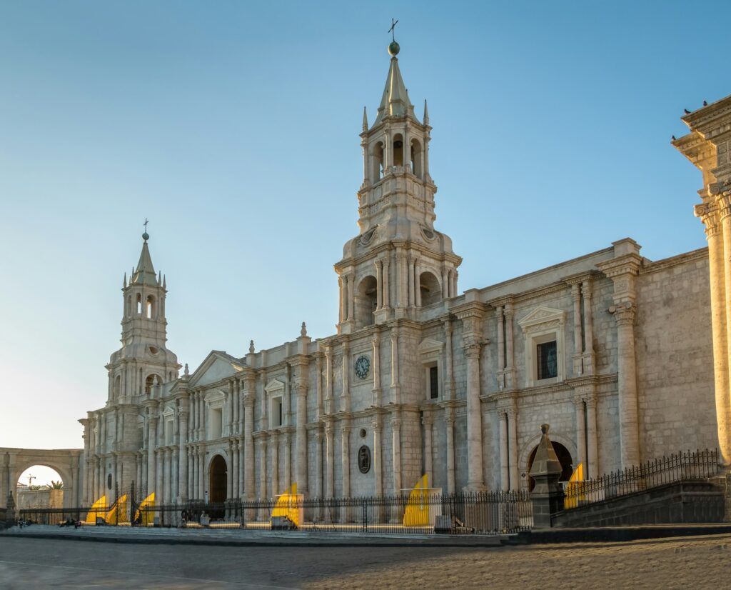 Cathedral at Plaza de Armas - Arequipa, Peru